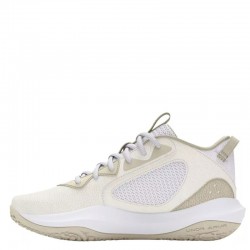 Under Armour Lockdown 6 (3025616-103)ΑΝΔΡΙΚΑ ΠΑΠΟΥΤΣΙΑ ΜΠΑΣΚΕΤ ΛΕΥΚΟ/ΜΠΕΖ/ΧΡΥΣΟ