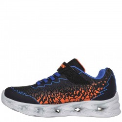 SKECHERS S- Lights Vortex 2.0 (400603L-BBOR)ΠΑΙΔΙΚΑ ΠΑΠΟΥΤΣΙΑ ΦΩΤΙΖΟΜΕΝΑ BLACK / BLUE / ORANGE