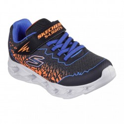 SKECHERS S- Lights Vortex 2.0 (400603L-BBOR)ΠΑΙΔΙΚΑ ΠΑΠΟΥΤΣΙΑ ΦΩΤΙΖΟΜΕΝΑ BLACK / BLUE / ORANGE