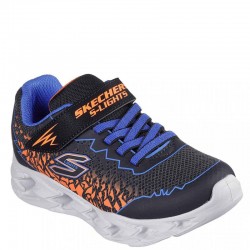 SKECHERS S- Lights Vortex 2.0 (400603L-BBOR)ΠΑΙΔΙΚΑ ΠΑΠΟΥΤΣΙΑ ΦΩΤΙΖΟΜΕΝΑ BLACK / BLUE / ORANGE