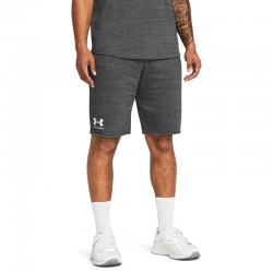 Under Armour Ua Rival Terry Short (1361631-025)Ανδρική Βερμούδα Castlerock Light Heather / Onyx White