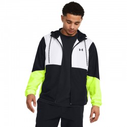 UNDER ARMOUR UA Legacy Windbreaker (1382875-002)ΑΝΔΡΙΚΗ ΑΝΤΙΑΝΕΜΙΚΗ ΖΑΚΕΤΑ Black/High-Vis Yellow/Black