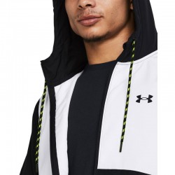 UNDER ARMOUR UA Legacy Windbreaker (1382875-002)ΑΝΔΡΙΚΗ ΑΝΤΙΑΝΕΜΙΚΗ ΖΑΚΕΤΑ Black/High-Vis Yellow/Black