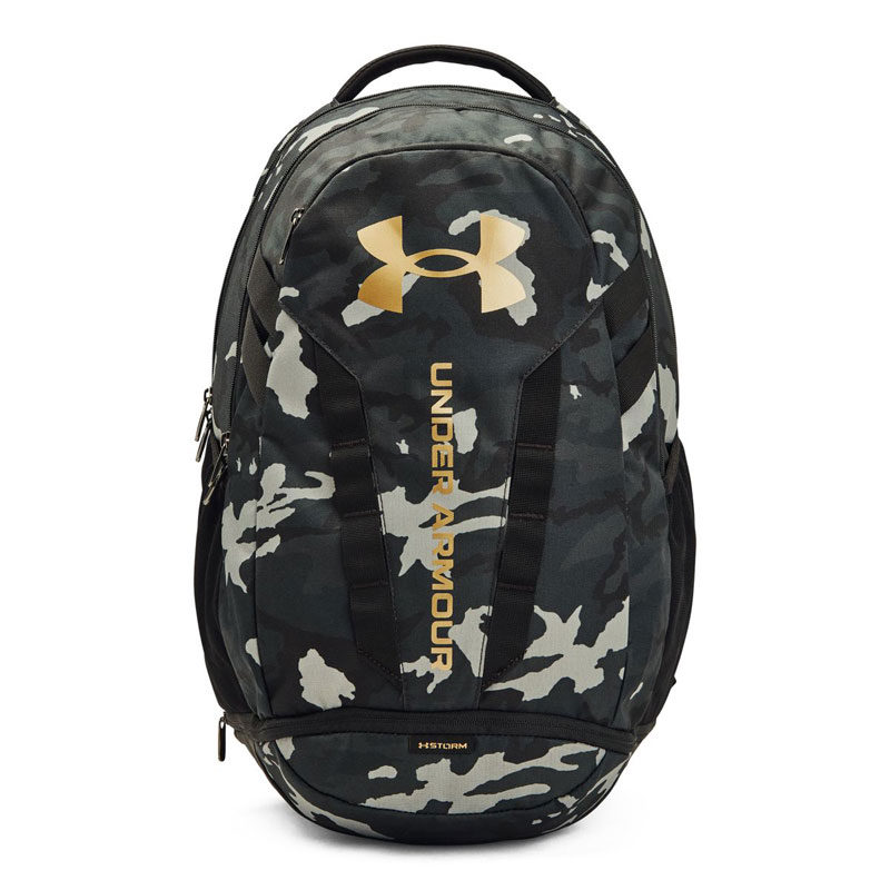 UNDER ARMOUR UA Hustle 5.0 Backpack (1361176-007) Σακίδιο Πλάτης STORM  BLACK/CAMO/GOLD