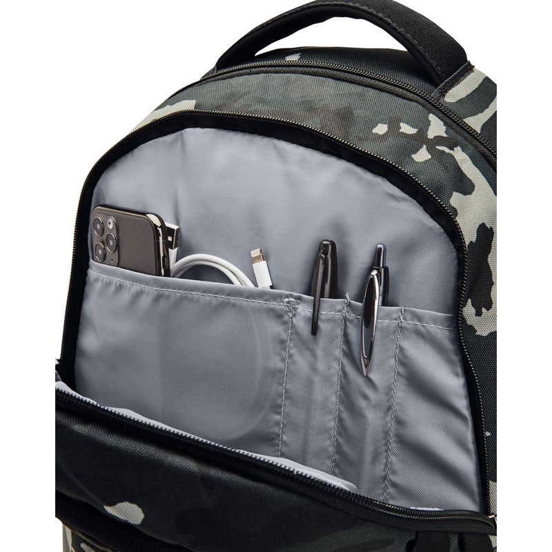 UNDER ARMOUR UA Hustle 5.0 Backpack (1361176-007) Σακίδιο Πλάτης STORM  BLACK/CAMO/GOLD