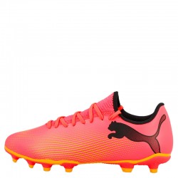 Puma Future 7 Play FG/AG (107723-03)Aνδρικα Ποδοσφαιρικά Παπούτσια με Τάπες  Sunset Glow/Black/Sun Stream