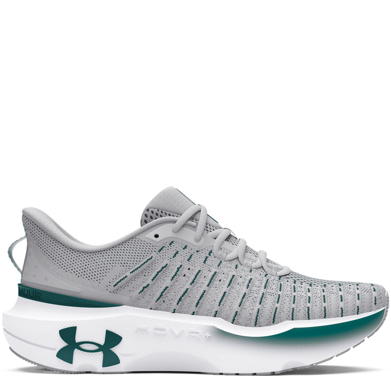 Under Armour HOVR Infinite Elite (3027189-102)Ανδρικά Παπούτσια Running Halo Grey/Hydro Teal