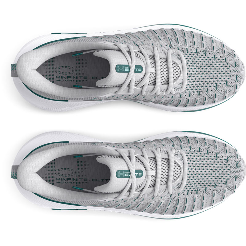 Under Armour HOVR Infinite Elite (3027189-102)Ανδρικά Παπούτσια Running Halo Grey/Hydro Teal