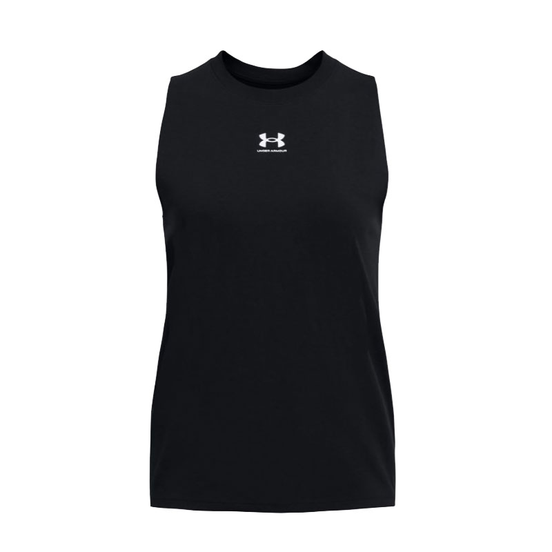 UNDER ARMOUR Off Campus Muscle Tank (1383659-001)ΓΥΝΑΙΚΕΙΟ T-SHIRT ΑΜΑΝΙΚΟ ΜΑΥΡΟ