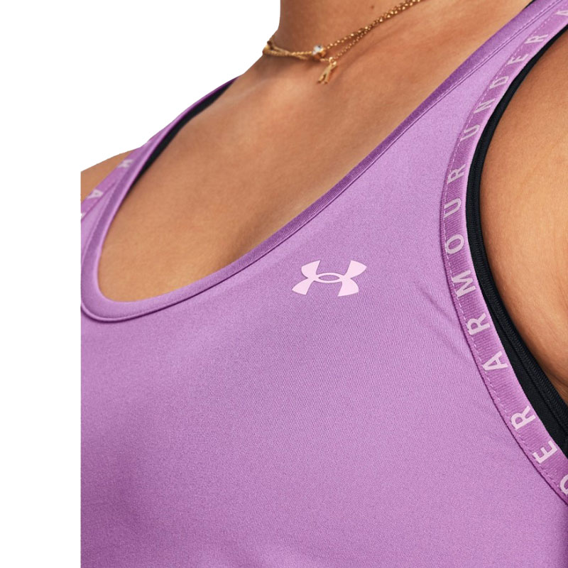 Under Armour UA Knockout Tank (1351596-560)ΓΥΝΑΙΚΕΙΟ T-SHIRT ΑΜΑΝΙΚΟ Provence Purple//Purple Ace