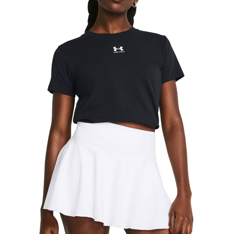 UNDER ARMOUR Off Campus Core SS (1383648-001)ΓΥΝΑΙΚΕΙΟ T-SHIRT ΜΑΥΡΟ