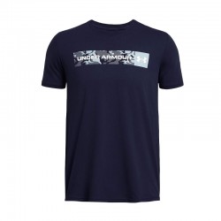 UNDER ARMOUR CAMO CHEST STRIPE SHORT SLEEVE (1376830-410)ΑΝΔΡΙΚΟ T-SHIRT Midnight Navy/ White