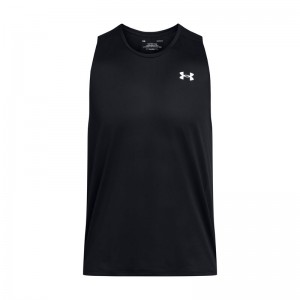 UNDER ARMOUR UA Tech Tank (1382795-001)ΑΝΔΡΙΚΟ ΑΜΑΝΙΚΟ T-SHIRT ΜΑΥΡΟ