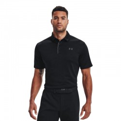 UNDER ARMOUR TECH POLO (1290140-001)ΑΝΔΡΙΚΟ T-SHIRT ΚΟΝΤΟΜΑΝΙΚΟ POLO Black / Graphite / Graphite