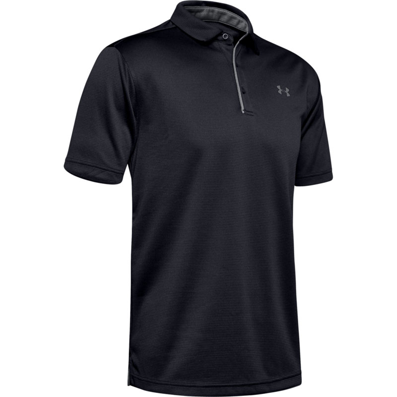 UNDER ARMOUR TECH POLO (1290140-001)ΑΝΔΡΙΚΟ T-SHIRT ΚΟΝΤΟΜΑΝΙΚΟ POLO Black / Graphite / Graphite