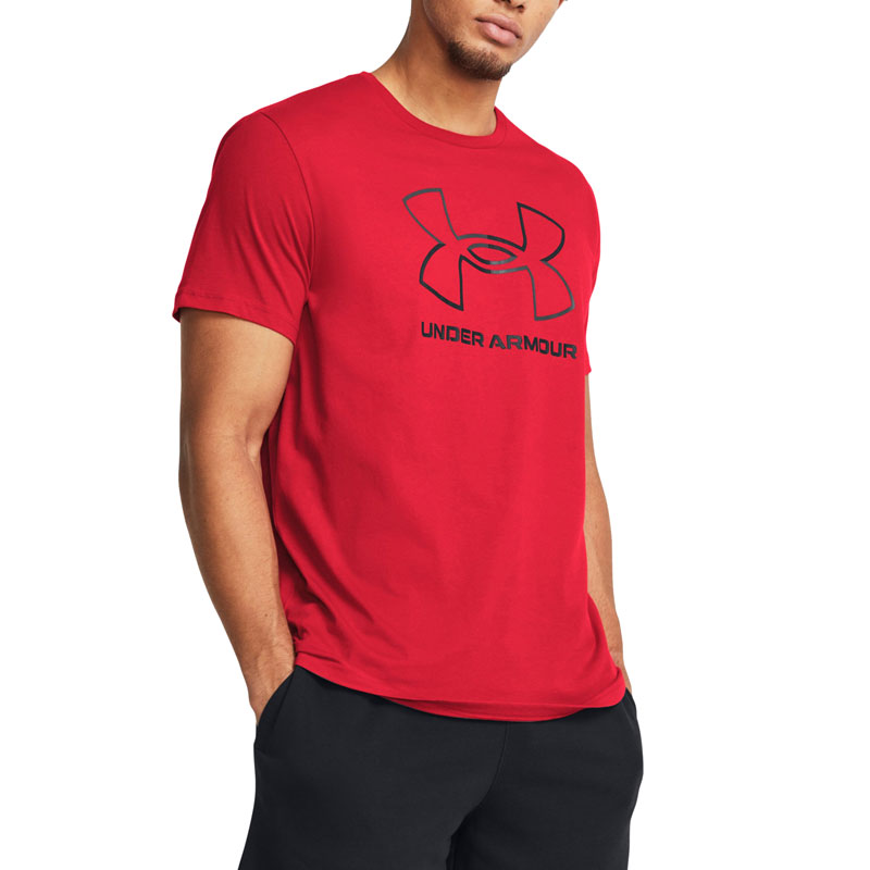 UNDER ARMOUR FOUNDATION SHORT SLEEVE (1382915-600)ΑΝΔΡΙΚΟ T-SHIRT Red/Black