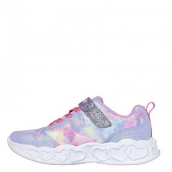 Skechers Infinite Heart Lights - Color Lovin (303753L-LVMT)ΠΑΙΔΙΚΑ ΠΑΠΟΥΤΣΙΑ ΦΩΤΙΖΟΜΕΝΑ LAVENDER / MULTI