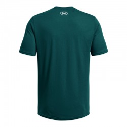 UNDER ARMOUR FOUNDATION SHORT SLEEVE (1382915-449)ΑΝΔΡΙΚΟ T-SHIRT Hydro Teal/White