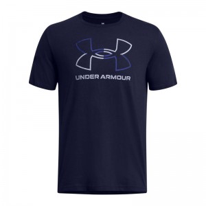 UNDER ARMOUR FOUNDATION SHORT SLEEVE (1382915-410)ΑΝΔΡΙΚΟ T-SHIRT Midnight Navy/Royal/Steel