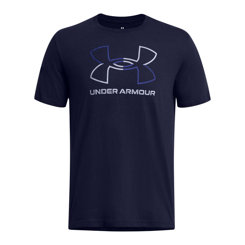UNDER ARMOUR FOUNDATION SHORT SLEEVE (1382915-410)ΑΝΔΡΙΚΟ T-SHIRT Midnight Navy/Royal/Steel