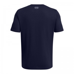 UNDER ARMOUR FOUNDATION SHORT SLEEVE (1382915-410)ΑΝΔΡΙΚΟ T-SHIRT Midnight Navy/Royal/Steel