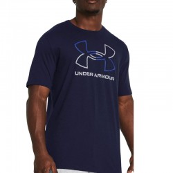 UNDER ARMOUR FOUNDATION SHORT SLEEVE (1382915-410)ΑΝΔΡΙΚΟ T-SHIRT Midnight Navy/Royal/Steel