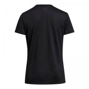 Under Armour Tech Bl Hd Short Sleeve T-shirt (1383091-001)ΓΥΝΑΙΚΕΙΟ T-SHIRT ΜΑΥΡΟ