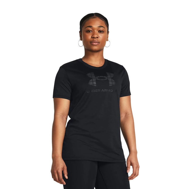 Under Armour Tech Bl Hd Short Sleeve T-shirt (1383091-001)ΓΥΝΑΙΚΕΙΟ T-SHIRT ΜΑΥΡΟ