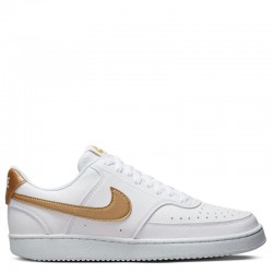 Nike Court Vision Low Next Nature WMNS (DH3158-105)ΓΥΝΑΙΚΕΙΟ ΥΠΟΔΗΜΑ WHITE/METALLIC GOLD