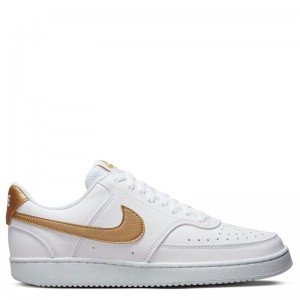Nike Court Vision Low Next Nature WMNS (DH3158-105)ΓΥΝΑΙΚΕΙΟ ΥΠΟΔΗΜΑ WHITE/METALLIC GOLD