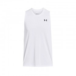 UNDER ARMOUR TECH TANK (1382795-100)ΑΝΔΡΙΚΟ ΑΜΑΝΙΚΟ T-SHIRT ΛΕΥΚΟ