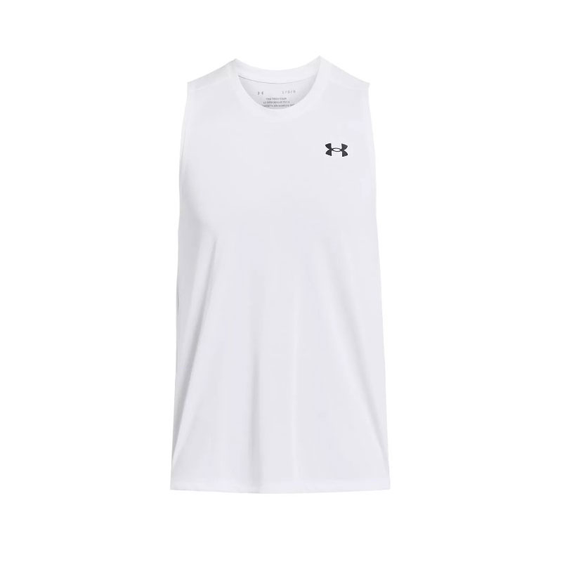 UNDER ARMOUR TECH TANK (1382795-100)ΑΝΔΡΙΚΟ ΑΜΑΝΙΚΟ T-SHIRT ΛΕΥΚΟ