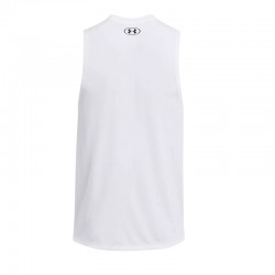 UNDER ARMOUR TECH TANK (1382795-100)ΑΝΔΡΙΚΟ ΑΜΑΝΙΚΟ T-SHIRT ΛΕΥΚΟ