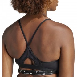 ADIDAS AEROREACT TRAINING LIGHT-SUPPORT BRA (IQ3388)ΓΥΝΑΙΚΕΙΟ ΜΠΟΥΣΤΑΚΙ ΜΑΥΡΟ