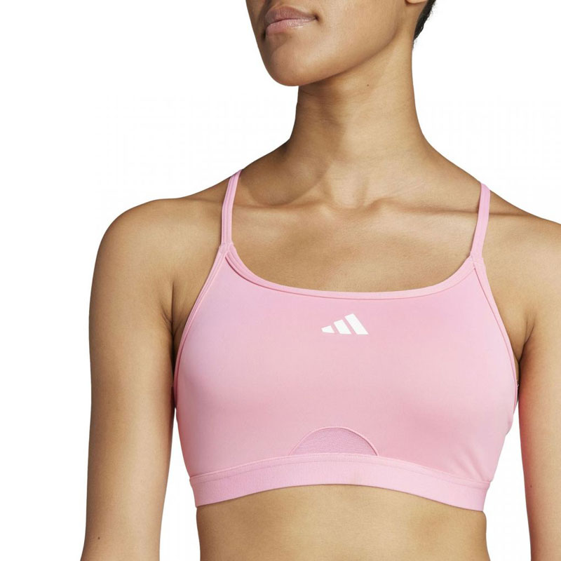 Adidas Aeroreact Training Light-Support Bra (IT6721)ΓΥΝΑΙΚΕΙΟ ΜΠΟΥΣΤΑΚΙ  ΡΟΖ