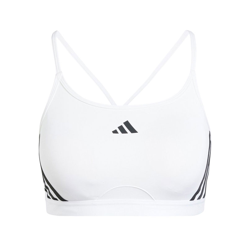 Adidas Aeroreact 3 Stripes (IU1716)Γυναικείο Αθλητικό Μπουστάκι Ελαφριάς Yποστήριξης Λευκό