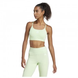 ADIDAS AEROREACT TRAINING LIGHT-SUPPORT 3-STRIPES BRA(IU1718)Γυναικείο Μπουστάκι Semi Green Spark / White