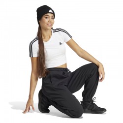 Adidas sportswear W 3S BABY T (IR6112)Γυναικείο Αθλητικό Crop T-shirt ΛΕΥΚΟ