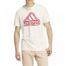 Adidas Folded Badge Graphic T-Shirt MENS (IS2882)ΑΝΔΡΙΚΟ T-SHIRT ΛΕΥΚΟ/ΚΟΚΚΙΝΟ