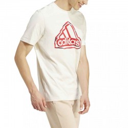 Adidas Folded Badge Graphic T-Shirt MENS (IS2882)ΑΝΔΡΙΚΟ T-SHIRT ΛΕΥΚΟ/ΚΟΚΚΙΝΟ