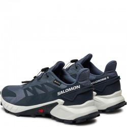 SALOMON Supercross 4 GTX (474623)ΑΝΔΡΙΚΑ ΠΑΠΟΥΤΣΙΑ TRAIL RUNNING ΑΔΙΑΒΡΟΧΑ ΜΕ ΜΕΜΒΡΑΝΗ GORE-TEX Grisaille/White/Carbon