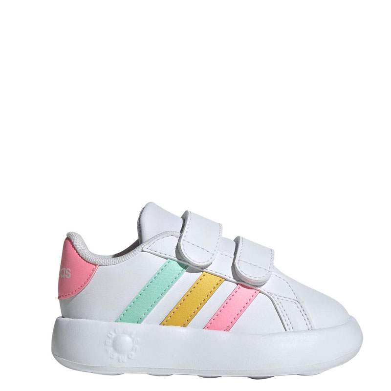 ADIDAS GRAND COURT 2.0 CF INF (IE1371)ΒΡΕΦΙΚΑ ΠΑΠΟΥΤΣΙΑ Cloud White / Pulse Mint / Beam Pink