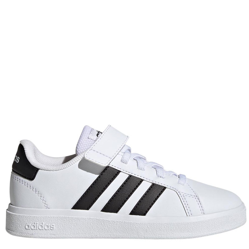 ADIDAS GRAND COURT COURT ELASTIC LACE AND TOP STRAP SHOES (GW6521)ΠΑΙΔΙΚΑ ΠΑΠΟΥΤΣΙΑ Cloud White / Core Black / Core Black