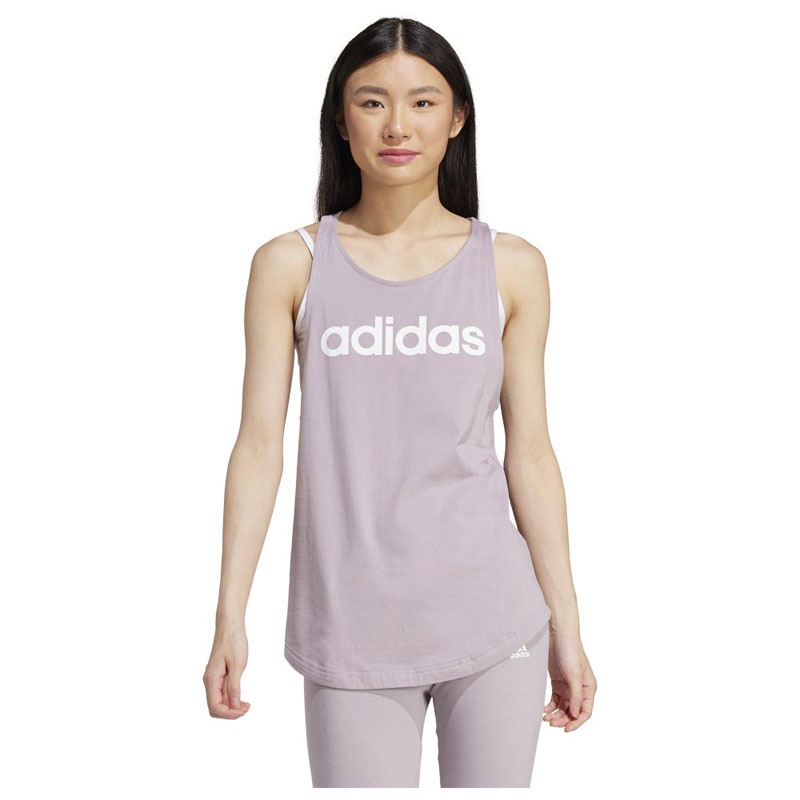 ADIDAS ESSENTIALS LOOSE LOGO TANK TOP (IS2088)ΓΥΝΑΙΚΕΙΟ T-SHIRT ΑΜΑΝΙΚΟ  Preloved Fig / White