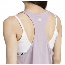 ADIDAS ESSENTIALS LOOSE LOGO TANK TOP (IS2088)ΓΥΝΑΙΚΕΙΟ T-SHIRT ΑΜΑΝΙΚΟ  Preloved Fig / White