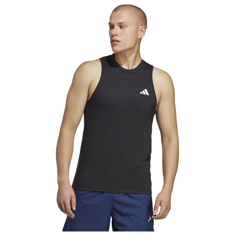 ADIDAS TRAIN ESSENTIALS FEELREADY TRAINING SLEEVELESS TEE (IC6945)ΑΝΔΡΙΚΟ ΑΜΑΝΙΚΟ T-SHIRT ΜΑΥΡΟ