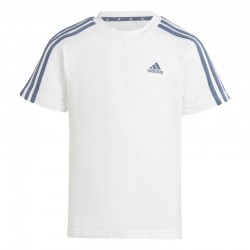 Adidas essentials 3-stripes tee and shorts set Kids (IQ4091)ΠΑΙΔΙΚΟ ΣΕΤ ΒΕΡΜΟΥΔΑ/T-SHIRT Λευκό / Preloved Ink