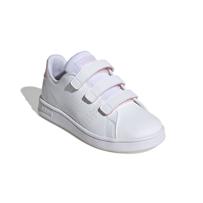 ADIDAS ADVANTAGE COURT LIFESTYLE HOOK-AND-LOOP SHOES (IG4256)ΠΑΙΔΙΚΑ ΠΑΠΟΥΤΣΙΑ Cloud White / Cloud White / Clear Pink