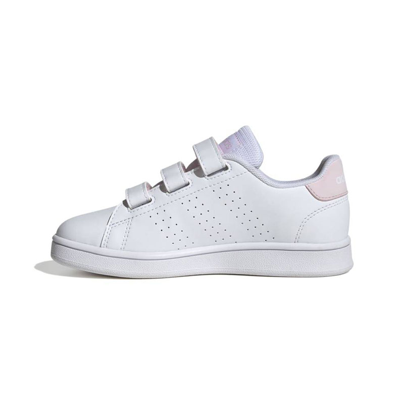 ADIDAS ADVANTAGE COURT LIFESTYLE HOOK-AND-LOOP SHOES (IG4256)ΠΑΙΔΙΚΑ ΠΑΠΟΥΤΣΙΑ Cloud White / Cloud White / Clear Pink