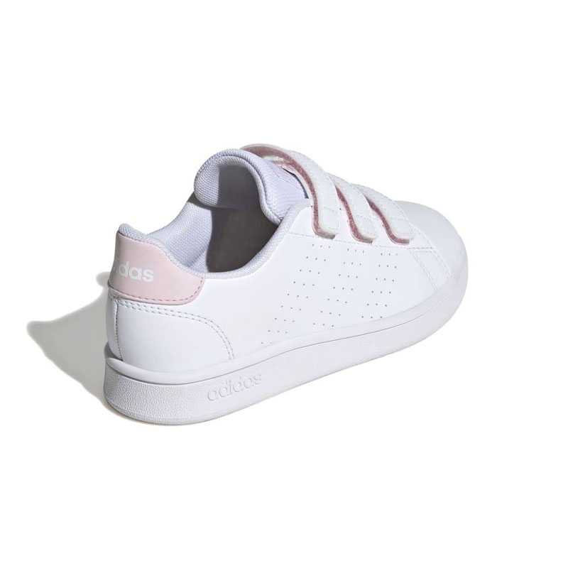 ADIDAS ADVANTAGE COURT LIFESTYLE HOOK-AND-LOOP SHOES (IG4256)ΠΑΙΔΙΚΑ ΠΑΠΟΥΤΣΙΑ Cloud White / Cloud White / Clear Pink